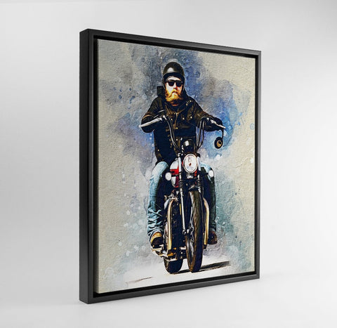 Personalized Motocycle Photo Painting