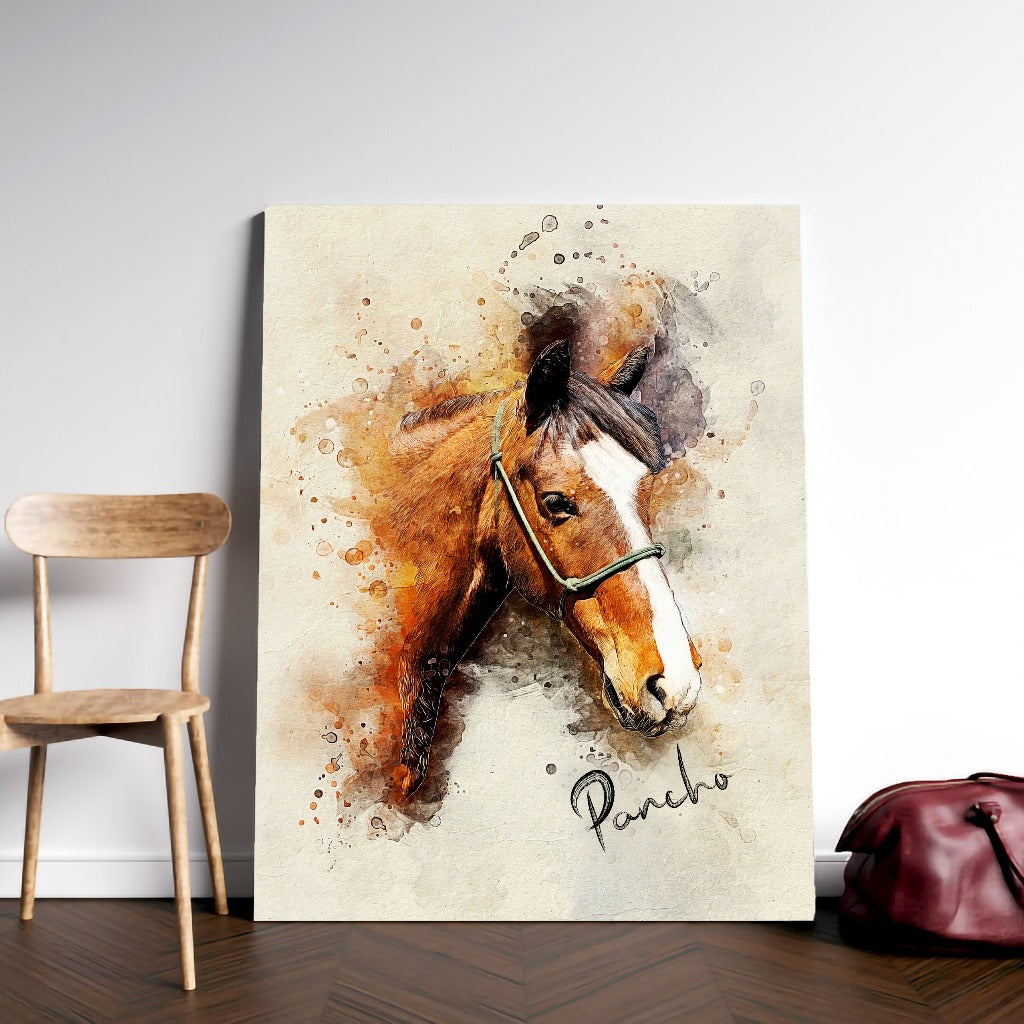 Custom horse painting